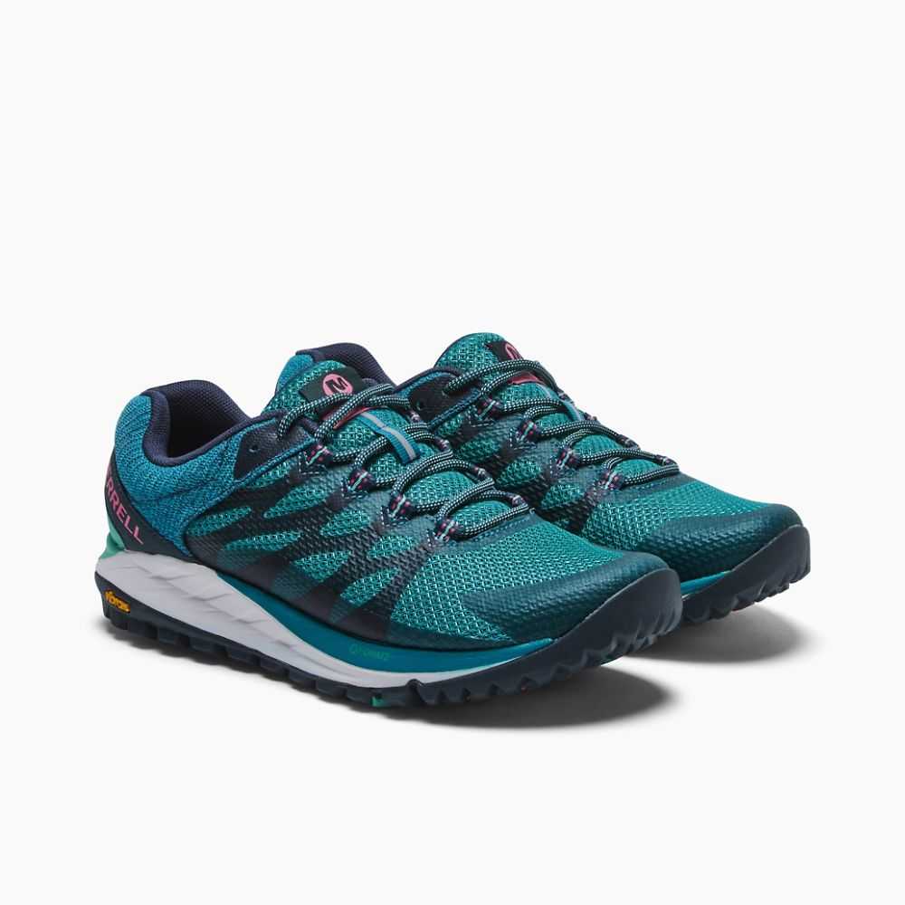 Tenis Trail Running Merrell Antora 2 Mujer Azul Rey | México-2876290