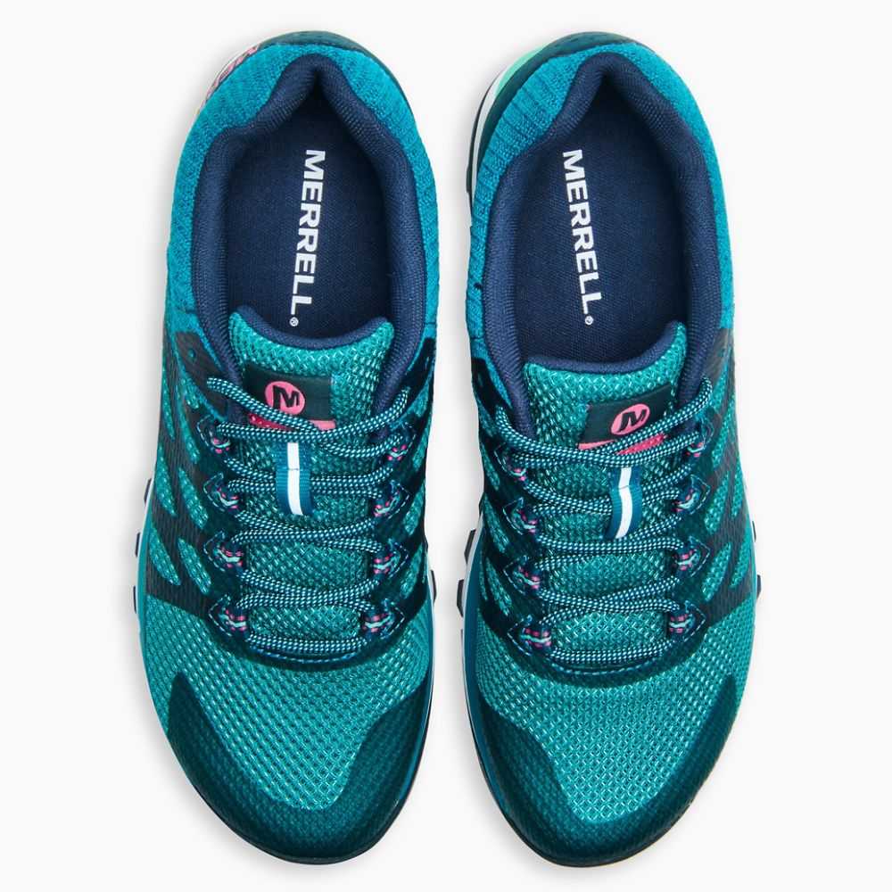 Tenis Trail Running Merrell Antora 2 Mujer Azul Rey | México-2876290