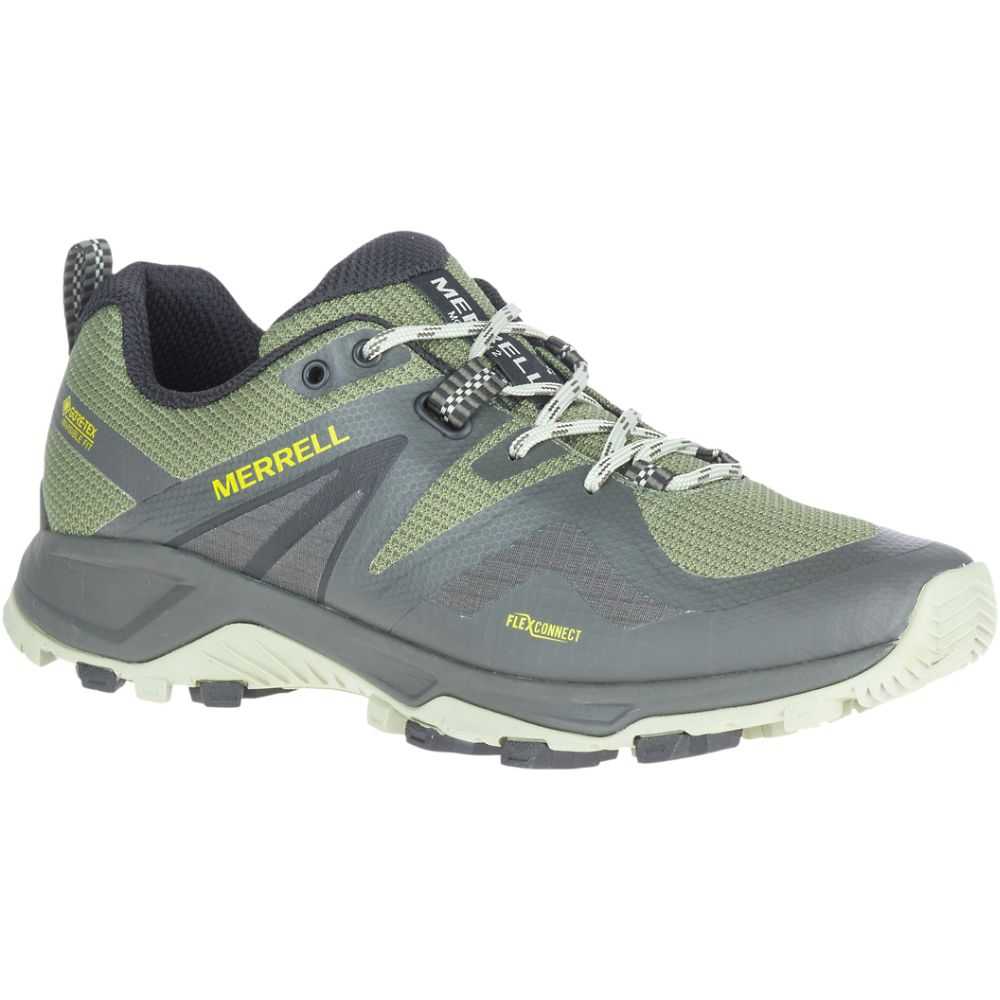 Tenis Trail Running Merrell MQM Flex 2 GORE-TEX® Hombre Verdes Oscuro | México-4928026