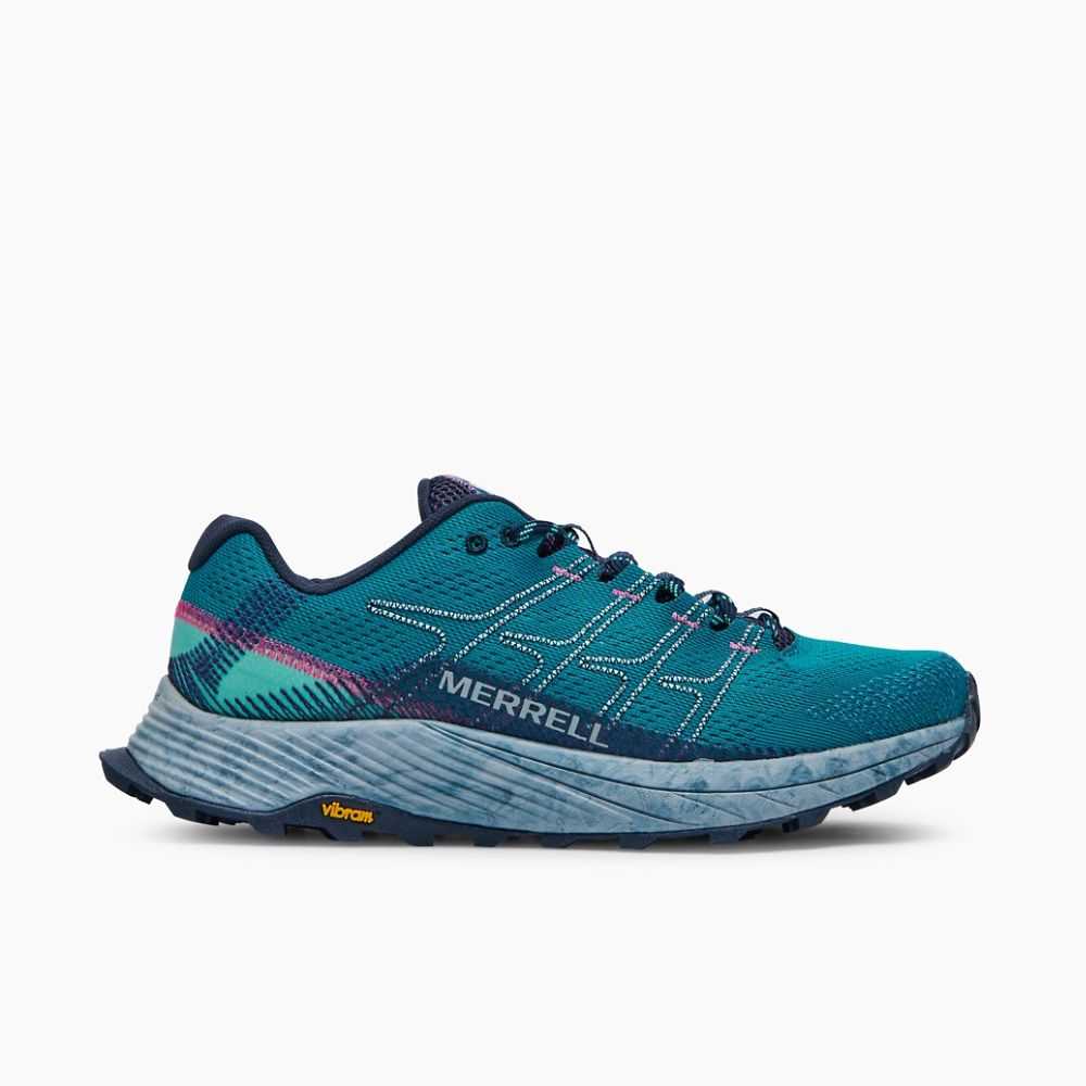 Tenis Trail Running Merrell Moab Flight Mujer Azul Rey | México-3926286