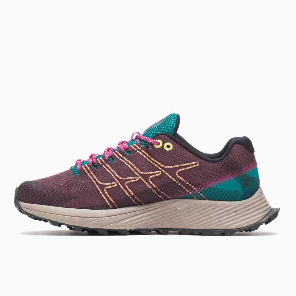 Tenis Trail Running Merrell Moab Flight Mujer Vino | México-4802762