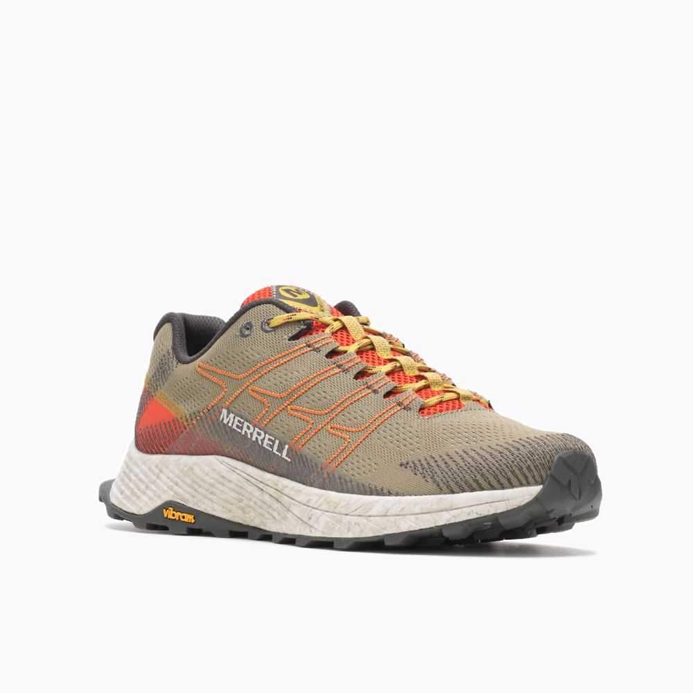 Tenis Trail Running Merrell Moab Flight Hombre Kaki | México-6476023