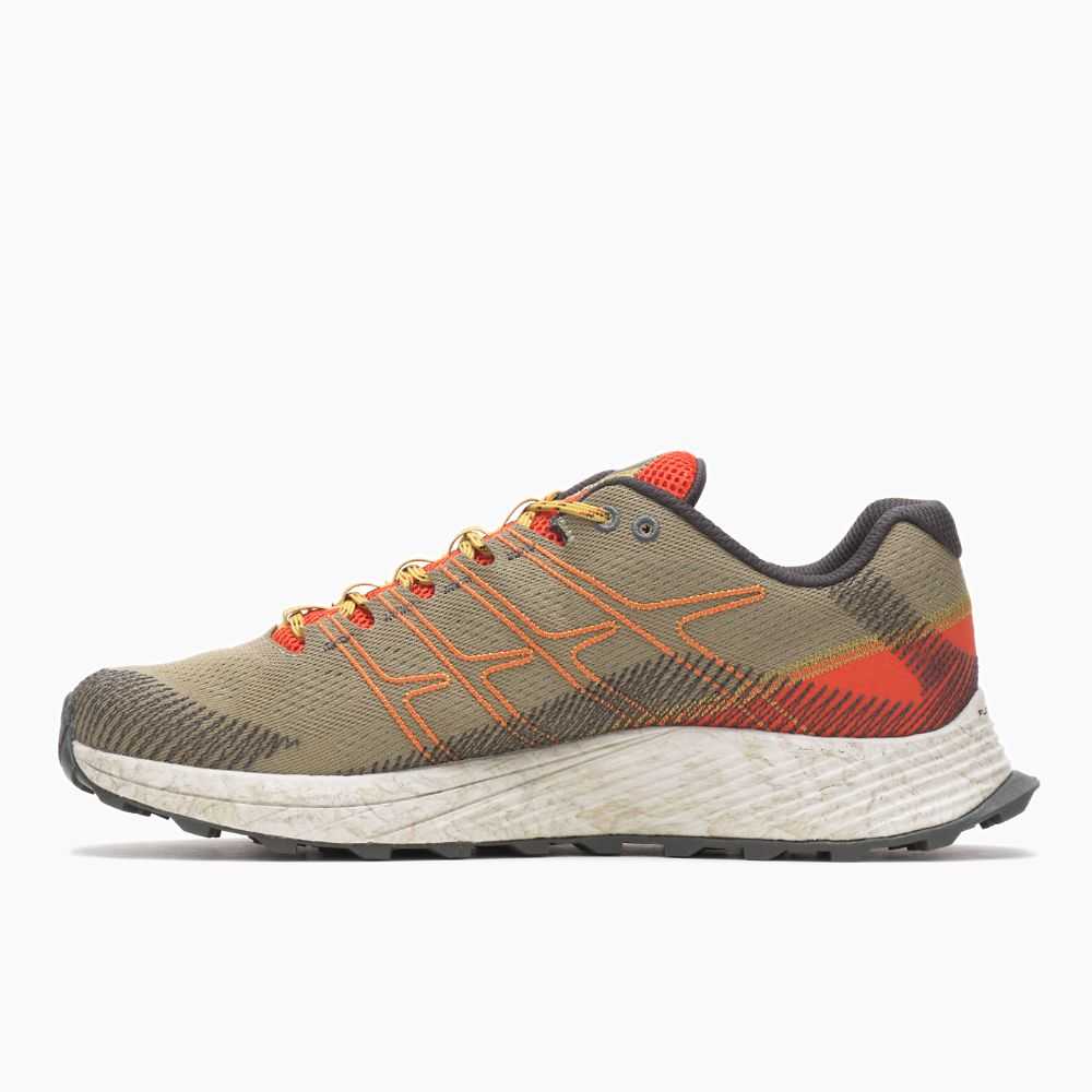 Tenis Trail Running Merrell Moab Flight Hombre Kaki | México-6476023