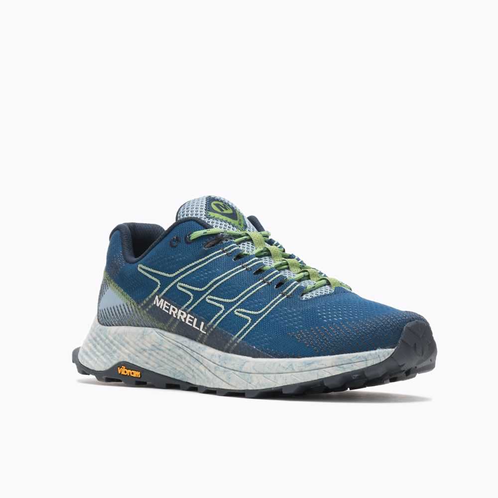 Tenis Trail Running Merrell Moab Flight Hombre Azul Marino | México-6689347