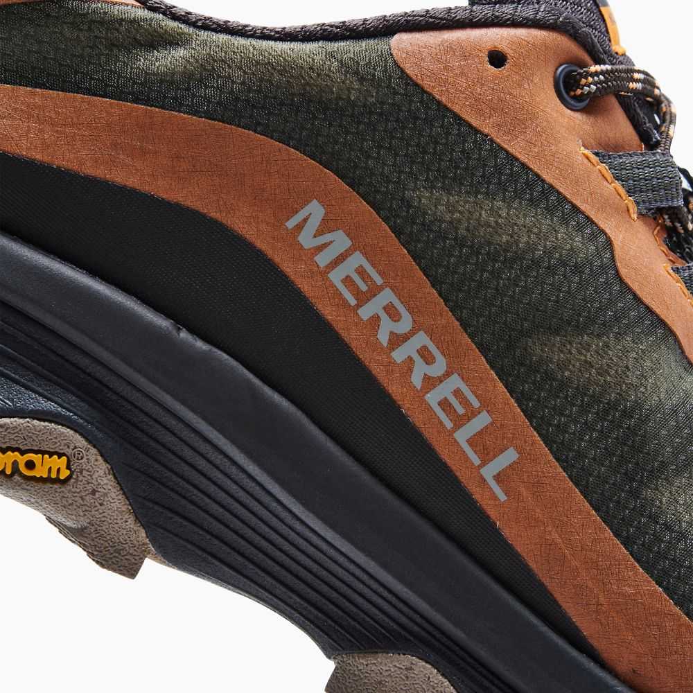 Tenis Trail Running Merrell Moab Speed Hombre Verdes Oscuro | México-0223479