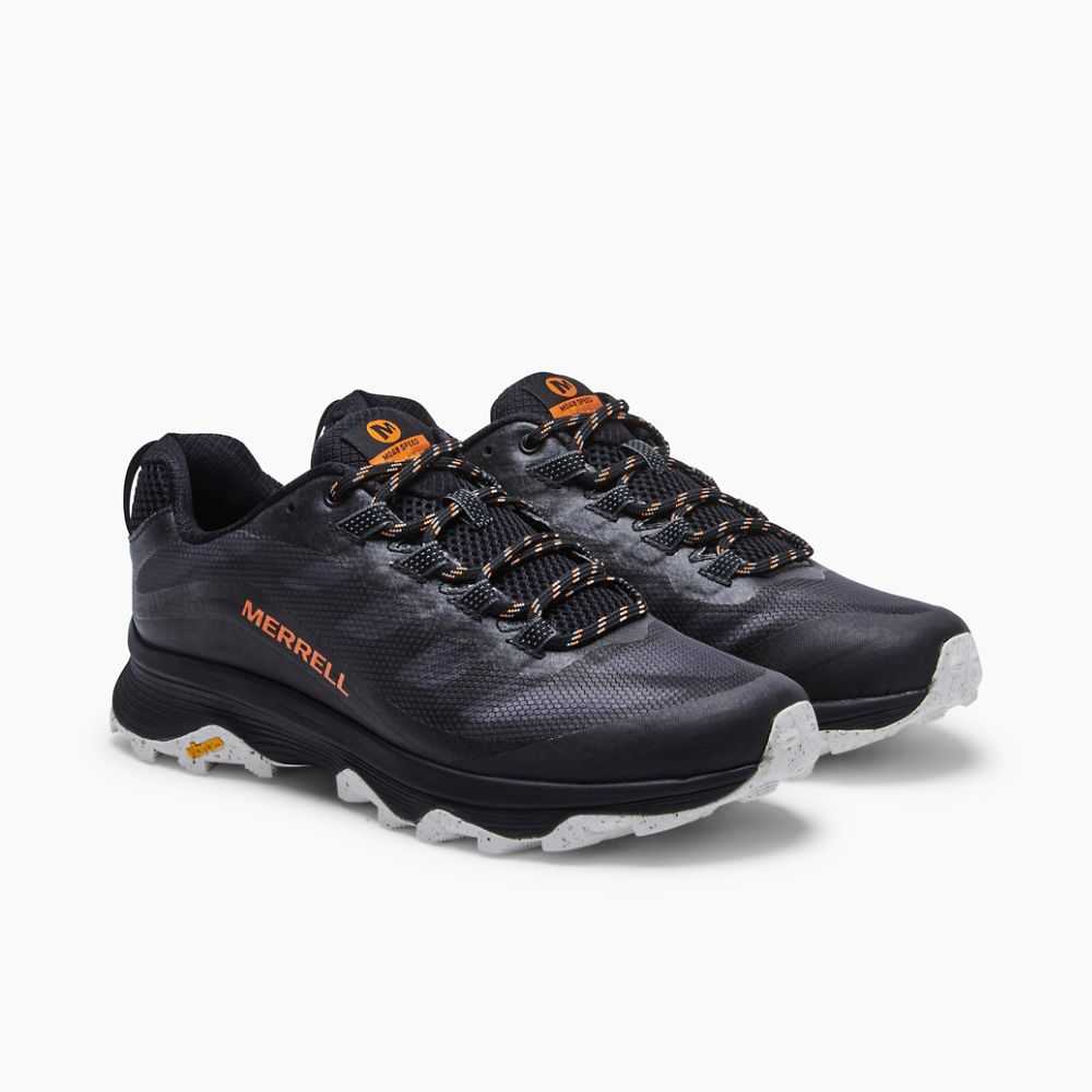 Tenis Trail Running Merrell Moab Speed Hombre Negros | México-6324976