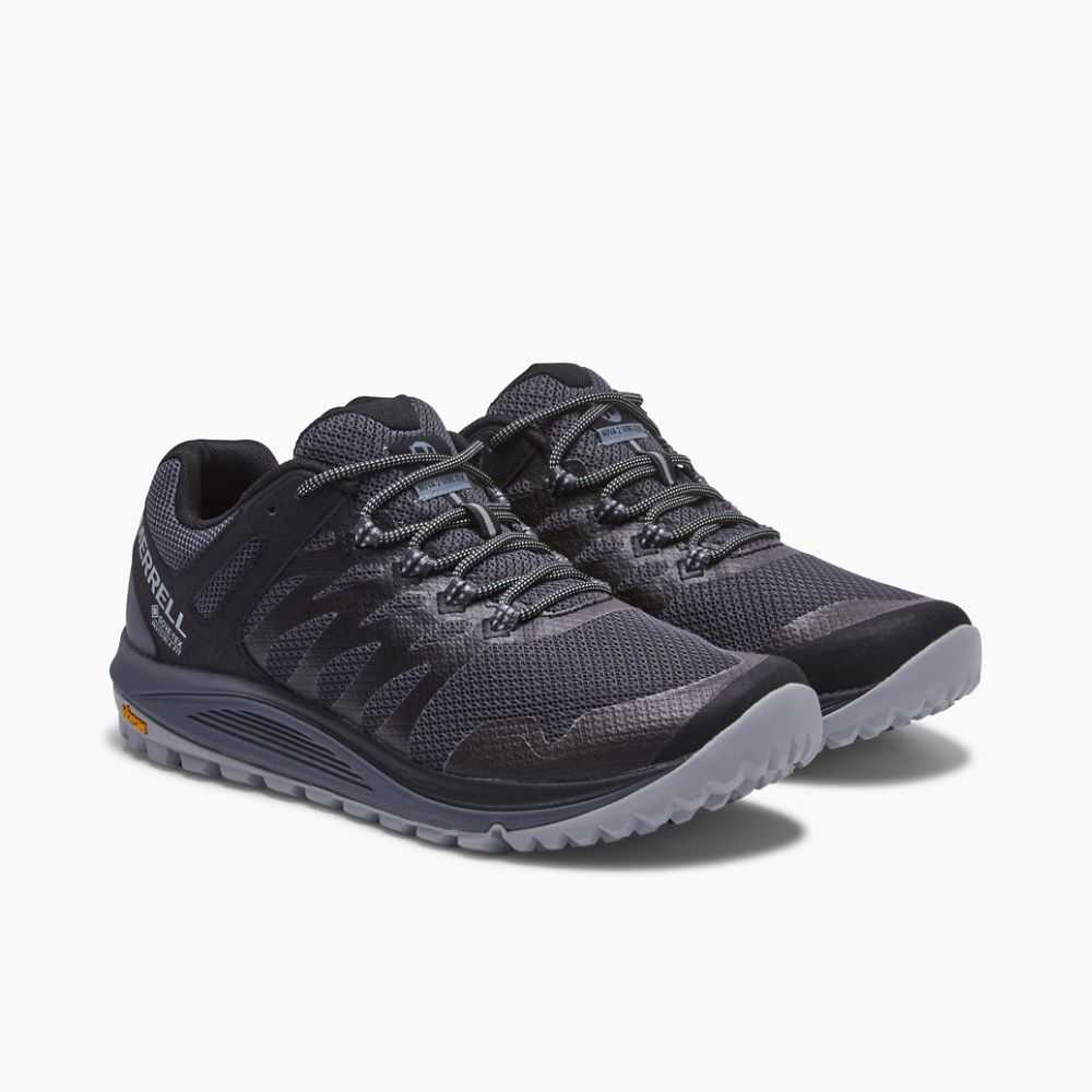 Tenis Trail Running Merrell Nova 2 GORE-TEX® Anchos Hombre Grises | México-0926476