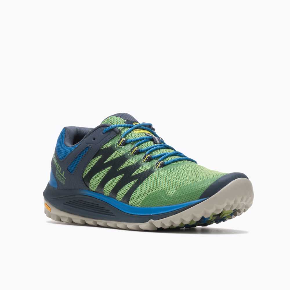 Tenis Trail Running Merrell Nova 2 GORE-TEX® Hombre Verdes | México-0962637