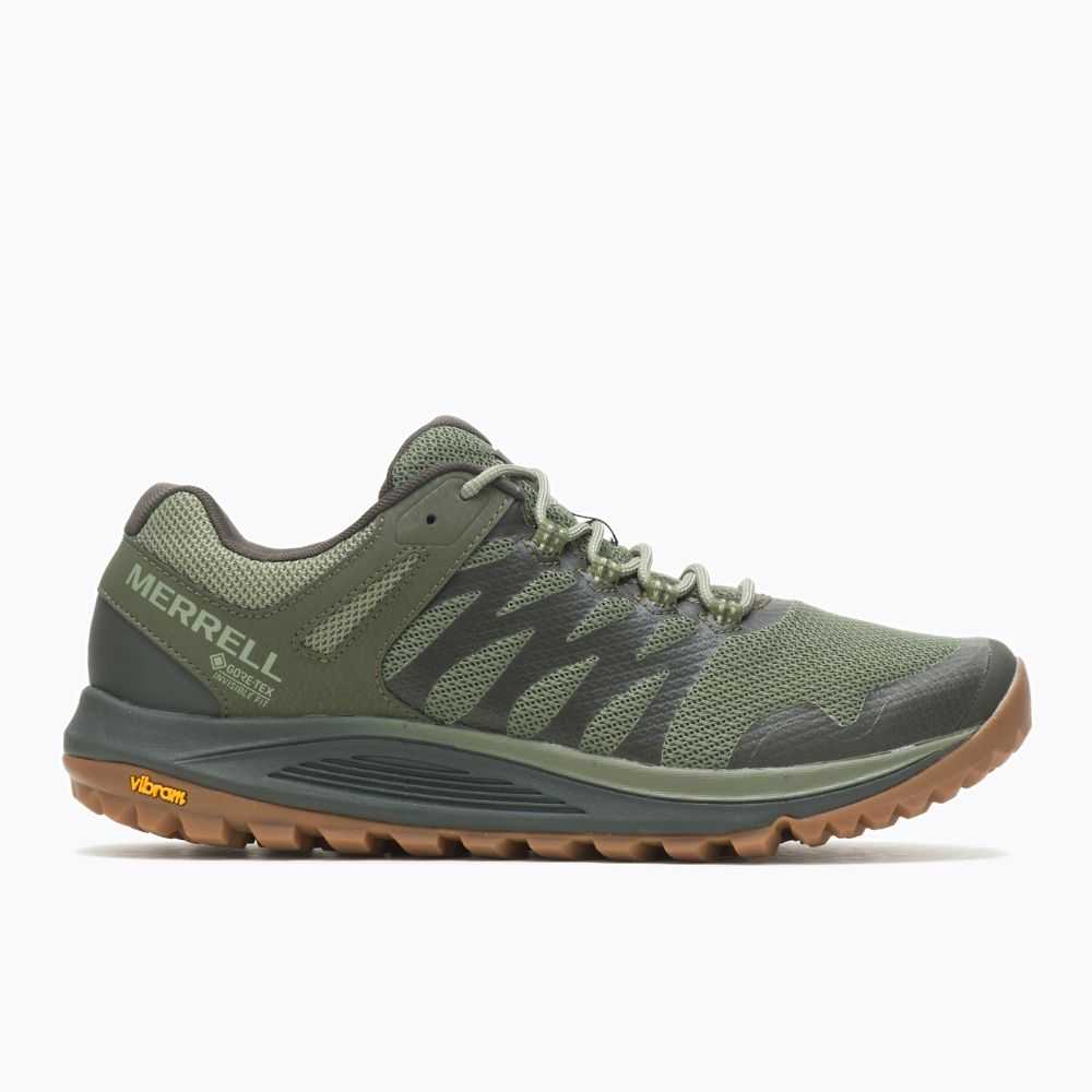 Tenis Trail Running Merrell Nova 2 GORE-TEX® Hombre Verdes Oscuro | México-8706242