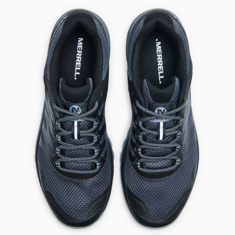 Tenis Trail Running Merrell Nova 2 Hombre Negros | México-7628206