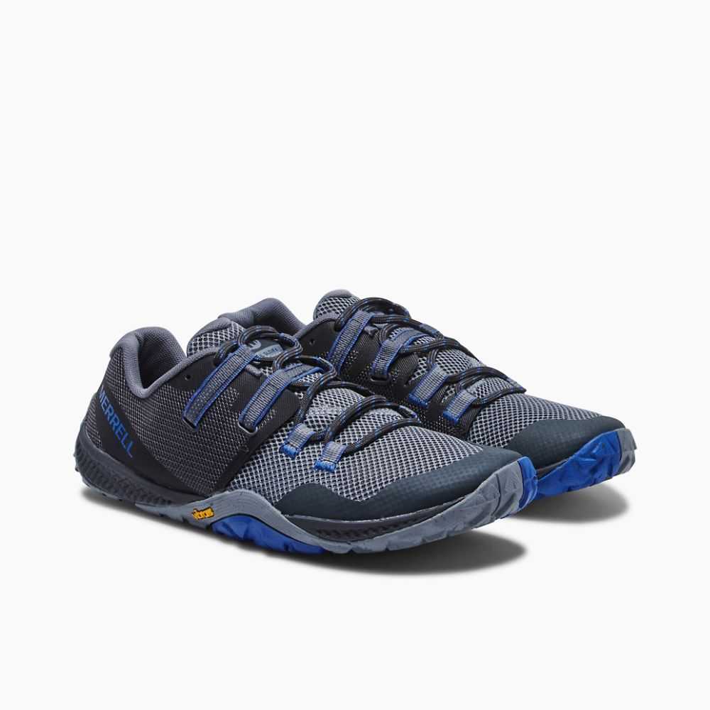 Tenis Trail Running Merrell Trail Glove 6 Eco Hombre Azules Oscuro | México-7302928