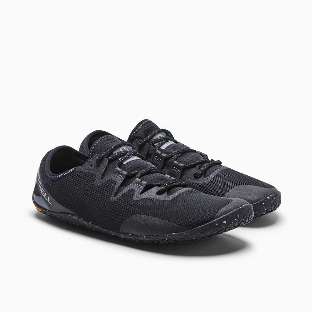 Tenis Trail Running Merrell Vapor Glove 5 Hombre Negros | México-0482237