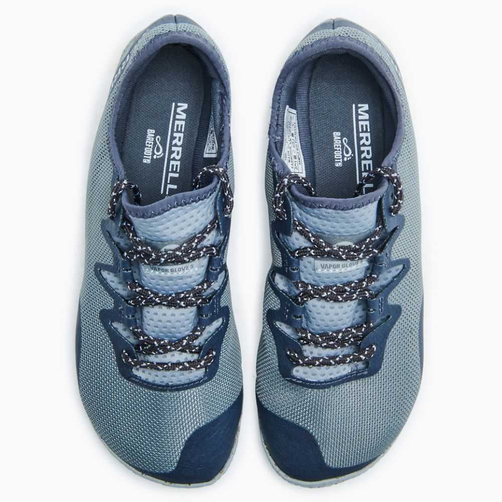 Tenis Trail Running Merrell Vapor Glove 5 Mujer Azules Oscuro | México-4832029