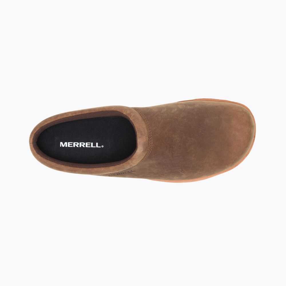 Zapatos Casuales Merrell Juno Clog Cuero Hombre Marrom | México-0284297