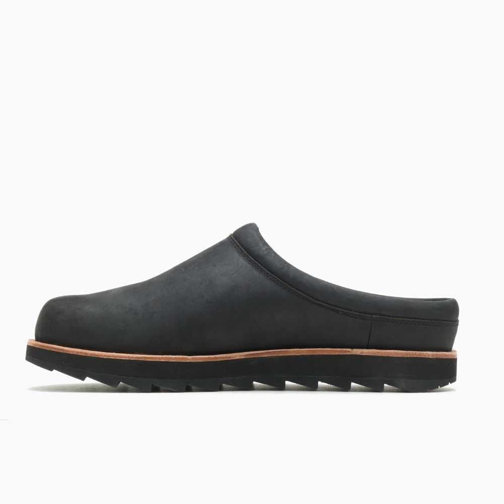 Zapatos Casuales Merrell Juno Clog Cuero Hombre Negros | México-6378609