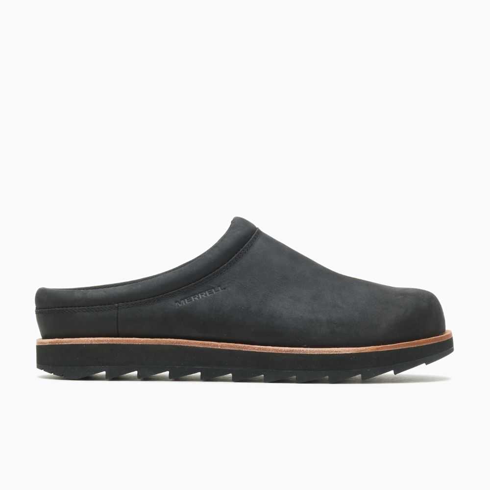 Zapatos Casuales Merrell Juno Clog Cuero Hombre Negros | México-6378609