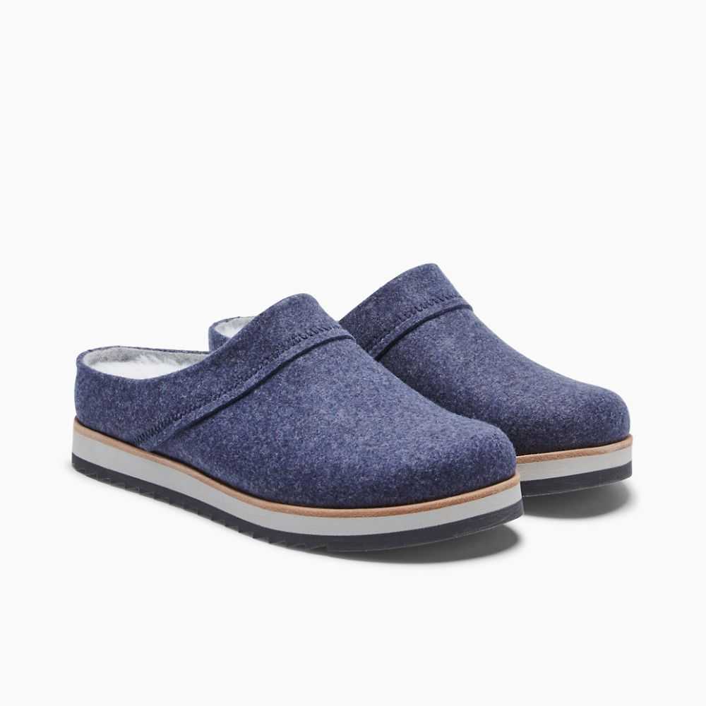 Zapatos Casuales Merrell Juno Clog Wool Mujer Azul Marino | México-6260927