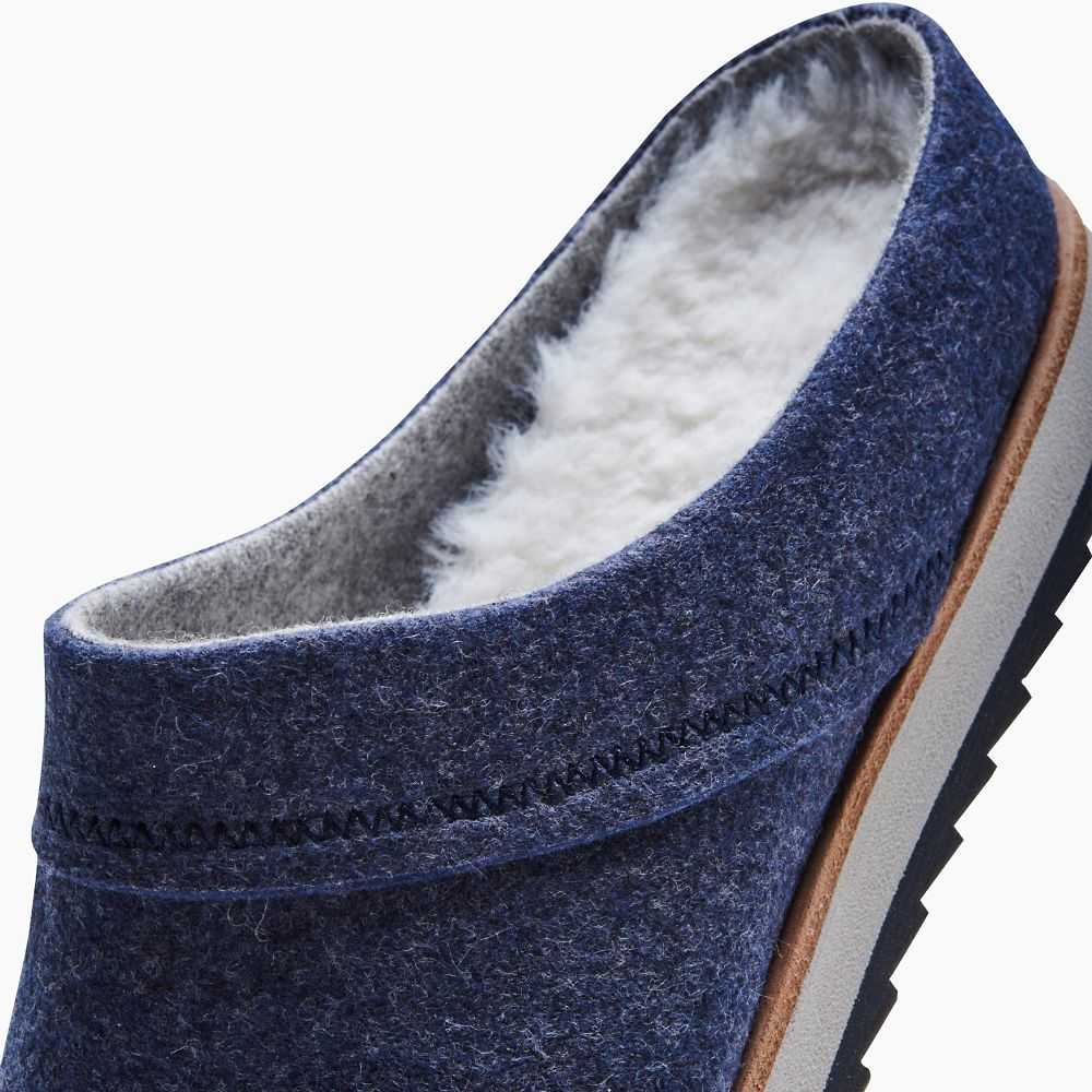 Zapatos Casuales Merrell Juno Clog Wool Mujer Azul Marino | México-6260927