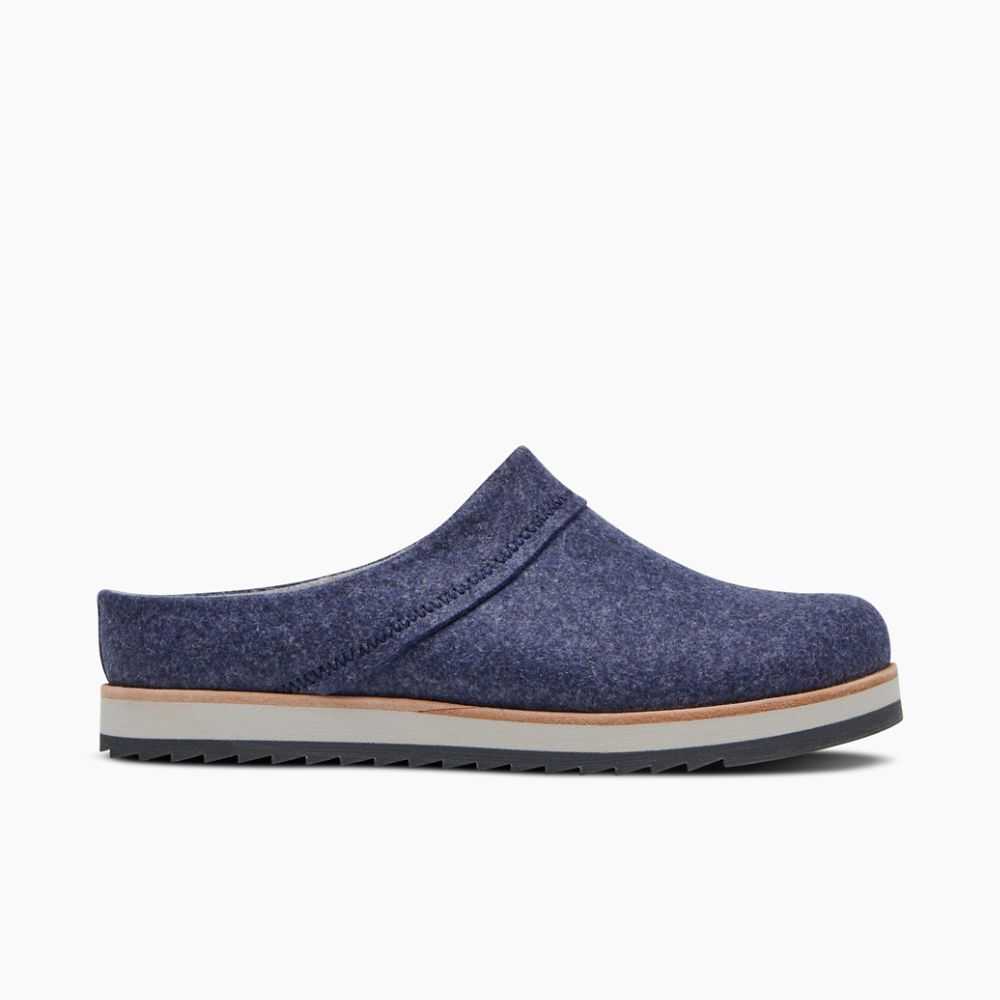 Zapatos Casuales Merrell Juno Clog Wool Mujer Azul Marino | México-6260927