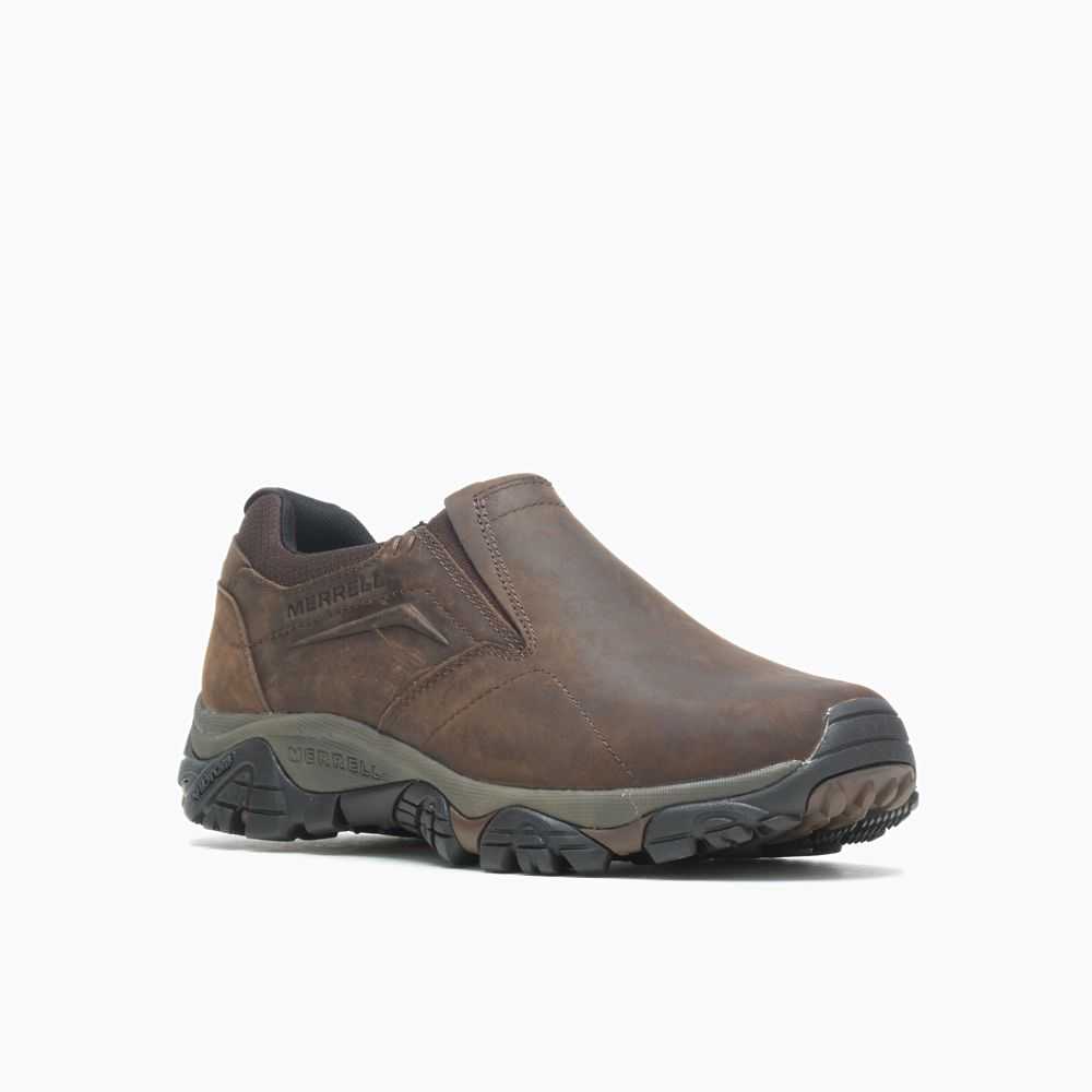 Zapatos Casuales Merrell Moab Adventure Moc Anchos Hombre Marrom Oscuro | México-0694287