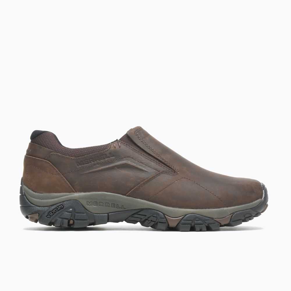 Zapatos Casuales Merrell Moab Adventure Moc Anchos Hombre Marrom Oscuro | México-0694287