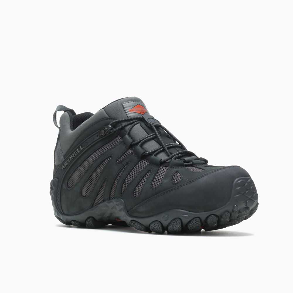 Zapatos De Seguridad Merrell Chameleon Flux Hombre Negros | México-2679342