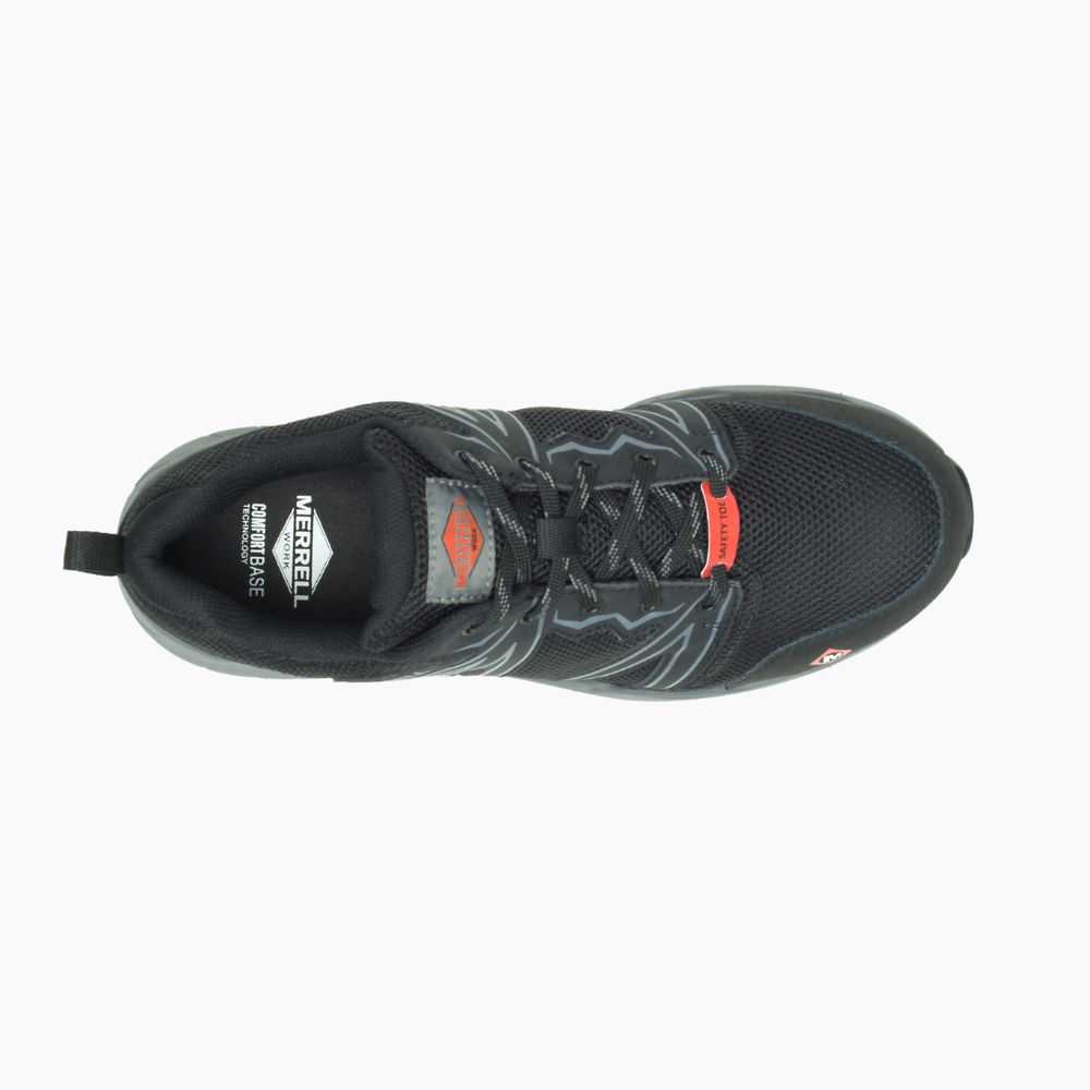 Zapatos De Seguridad Merrell Fullbench Superlite Anchos Hombre Negros | México-3206468