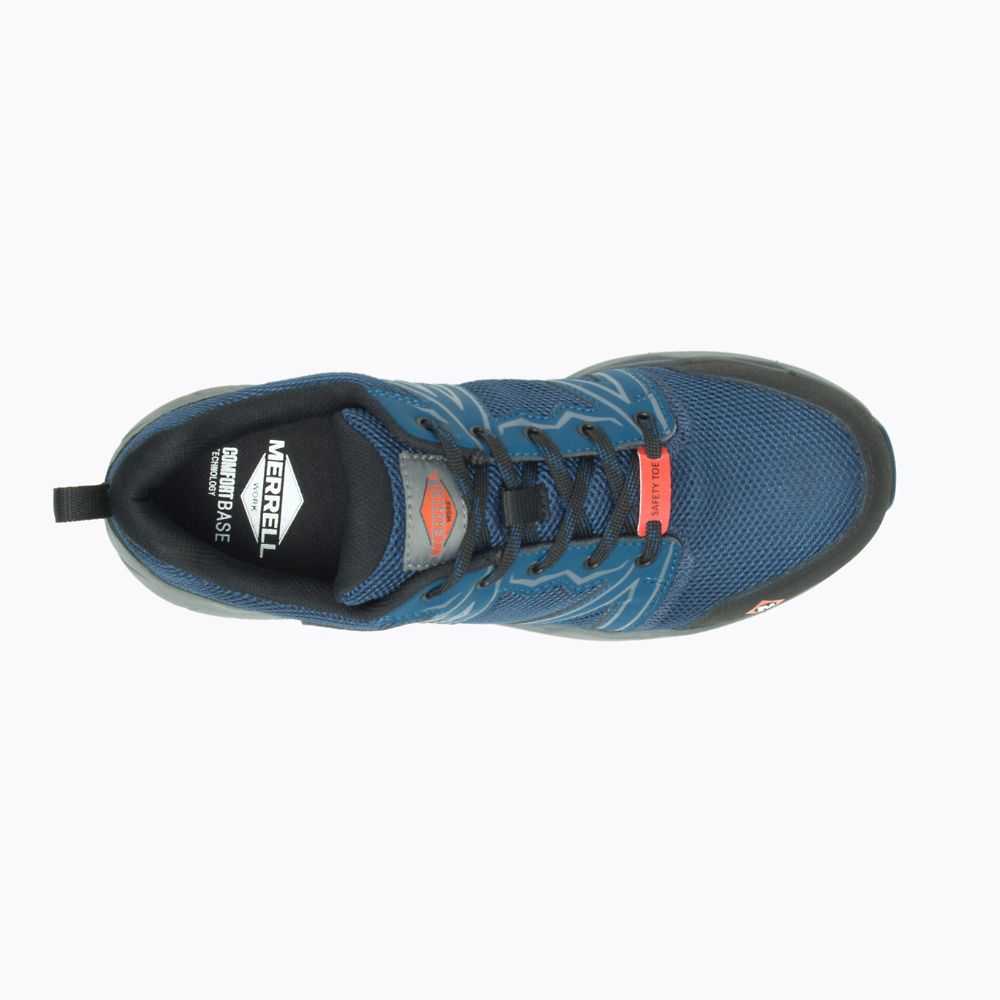 Zapatos De Seguridad Merrell Fullbench Superlite Hombre Azules | México-3279042