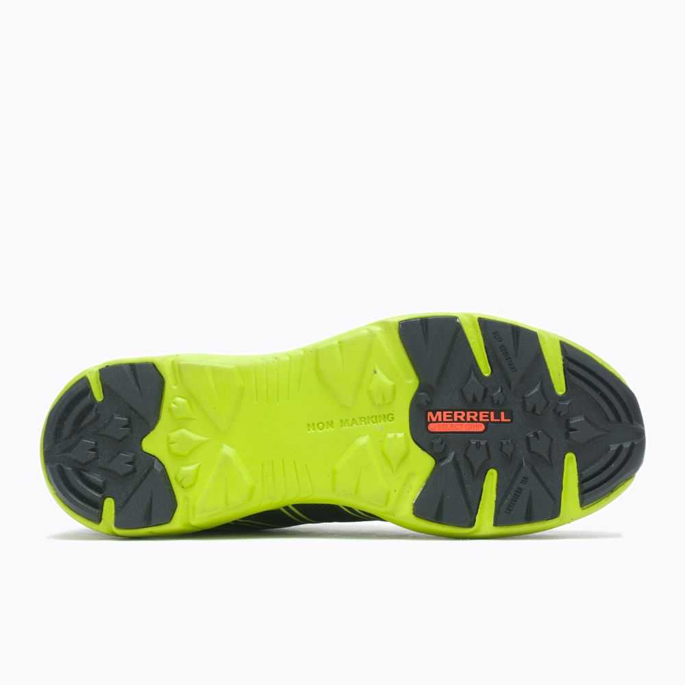 Zapatos De Seguridad Merrell Fullbench Superlite Hombre Negros Verdes Claro | México-3287629