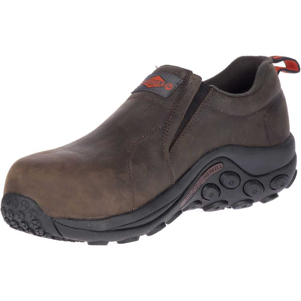 Zapatos De Seguridad Merrell Jungle Moc Hombre Marrom Oscuro | México-3906824