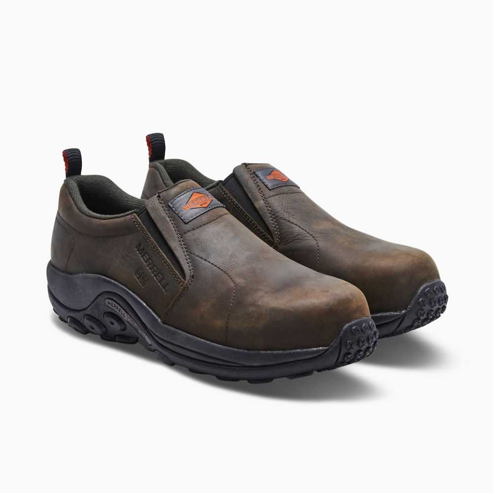 Zapatos De Seguridad Merrell Jungle Moc Hombre Marrom Oscuro | México-6089364