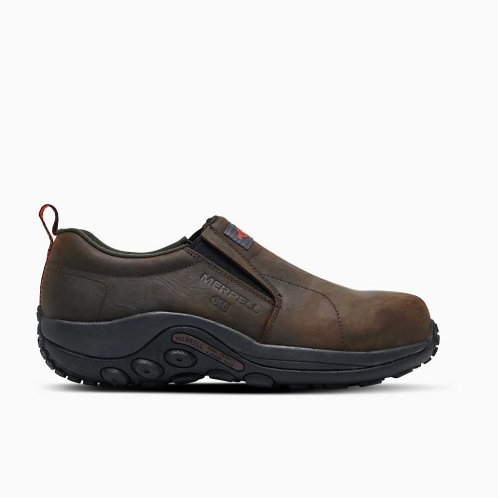 Zapatos De Seguridad Merrell Jungle Moc Hombre Marrom Oscuro | México-6089364