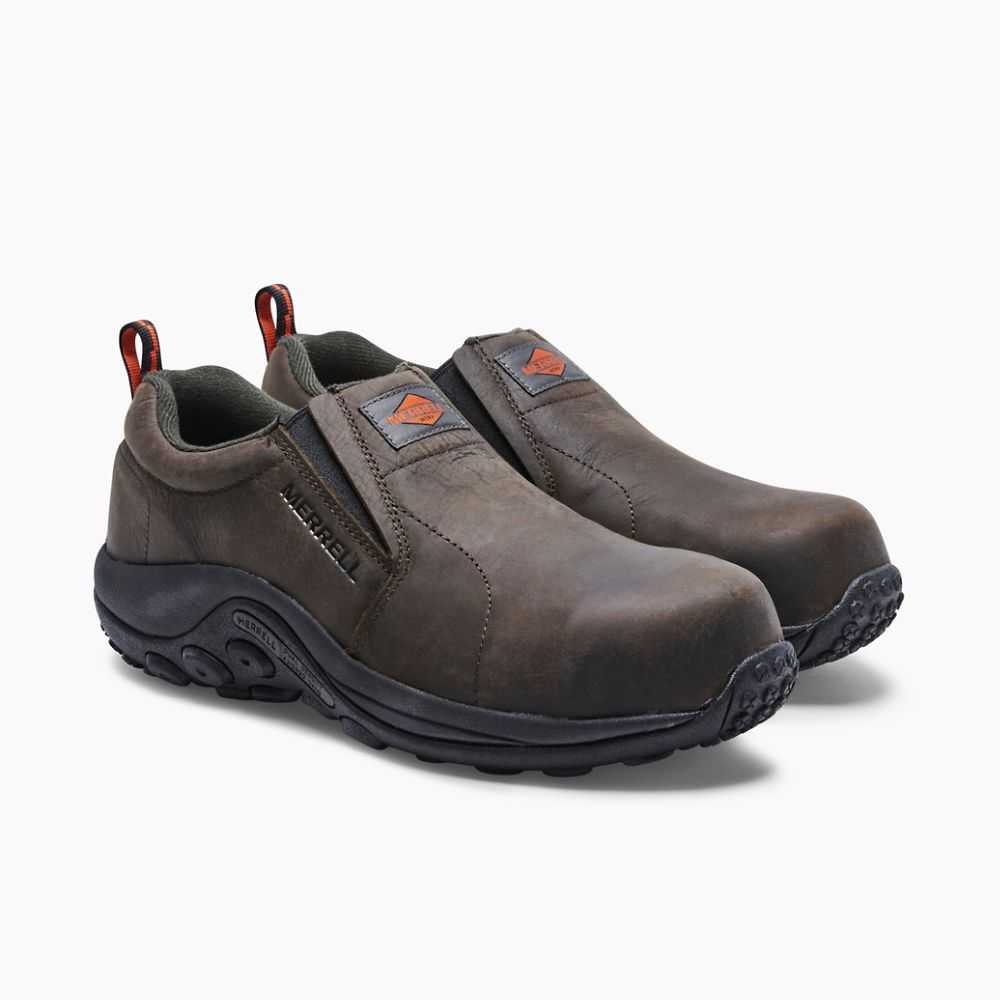 Zapatos De Seguridad Merrell Jungle Moc Hombre Marrom Oscuro | México-8460629