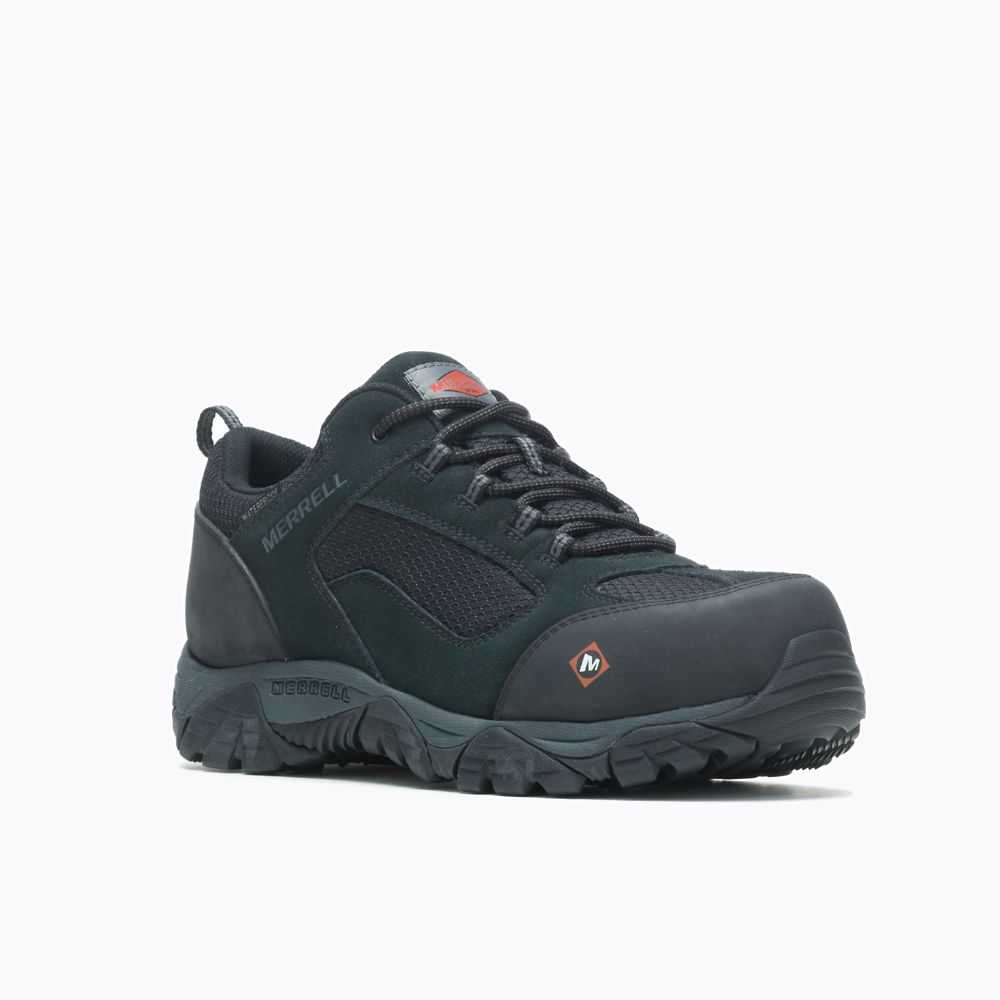 Zapatos De Seguridad Merrell Moab Hombre Negros | México-7322606