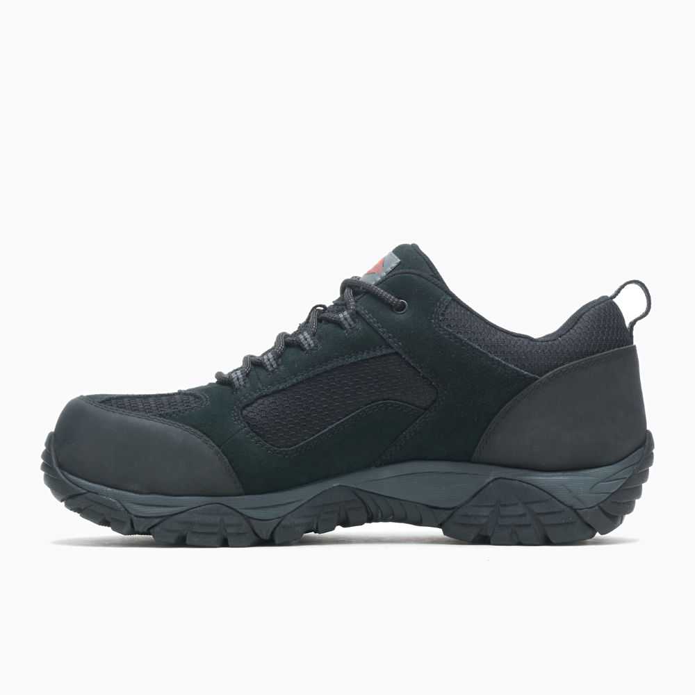 Zapatos De Seguridad Merrell Moab Hombre Negros | México-7322606