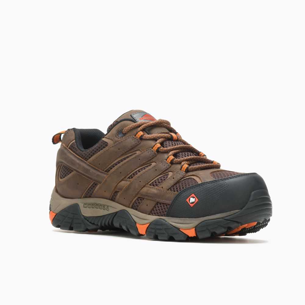 Zapatos De Seguridad Merrell Moab Vertex Hombre Marrom | México-0362674