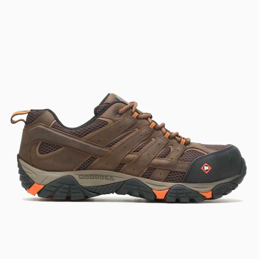 Zapatos De Seguridad Merrell Moab Vertex Hombre Marrom | México-0362674