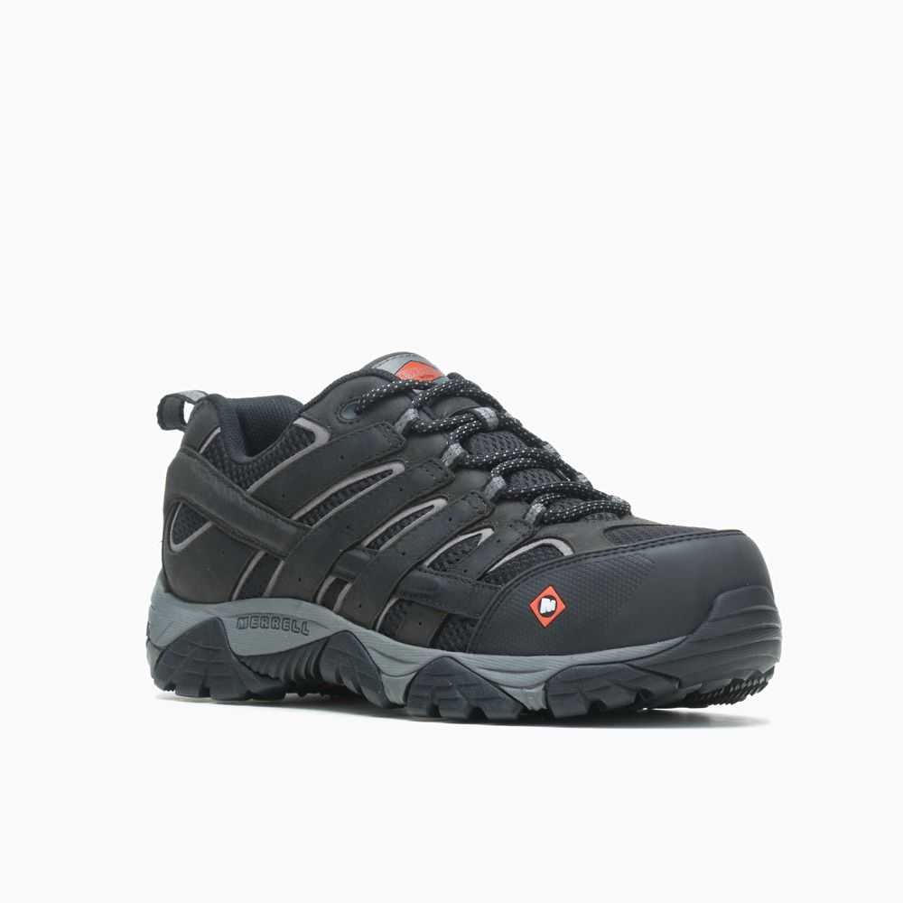 Zapatos De Seguridad Merrell Moab Vertex Hombre Negros | México-2468906