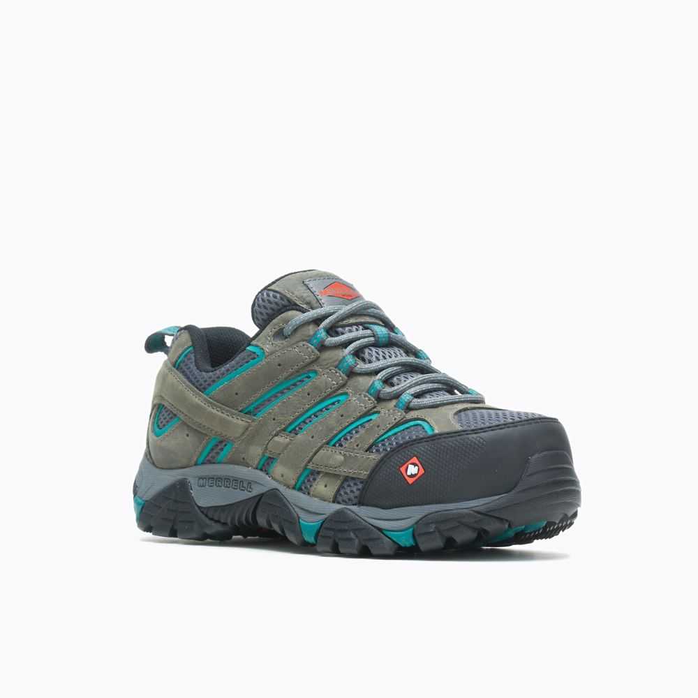 Zapatos De Seguridad Merrell Moab Vertex Mujer Verdes Oscuro | México-6796843