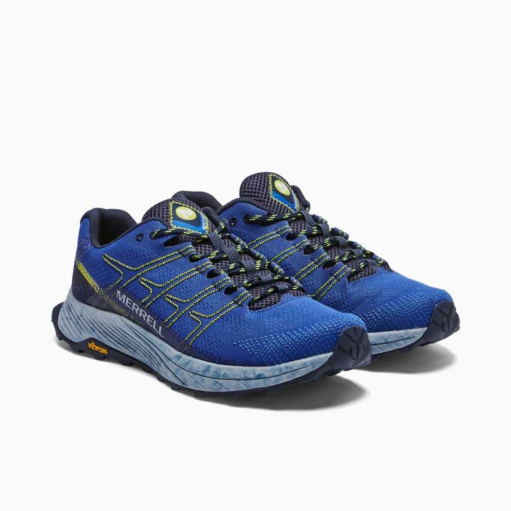 Zapatos Trekking Merrell Moab Flight Hombre Azul Rey | México-6674023