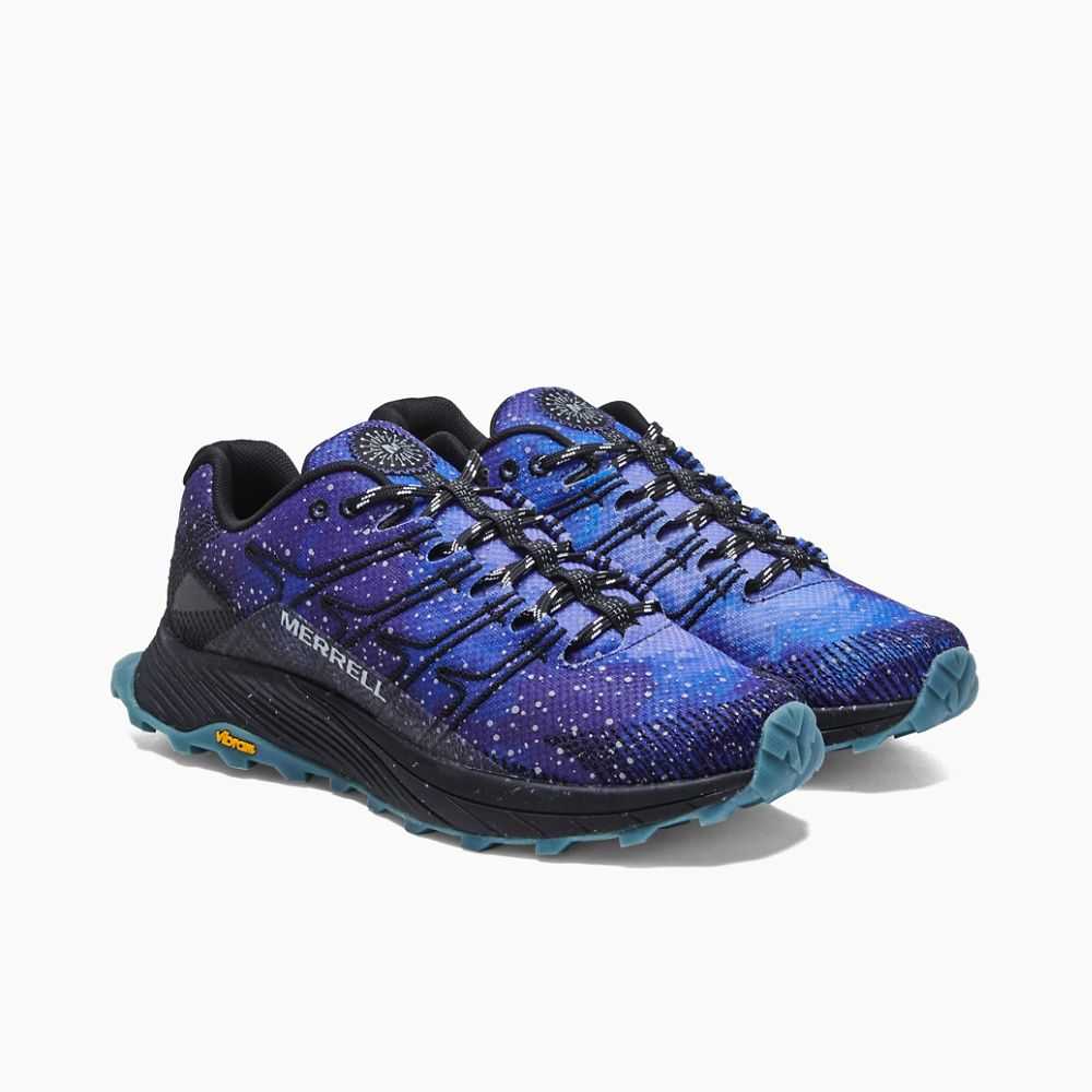 Zapatos Trekking Merrell Moab Flight Night Sky Hombre Azules Oscuro Negros | México-2387924