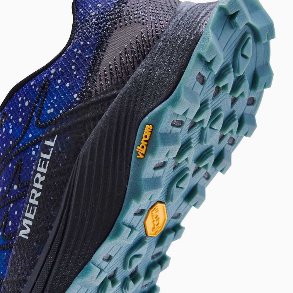 Zapatos Trekking Merrell Moab Flight Night Sky Hombre Azules Oscuro Negros | México-2387924