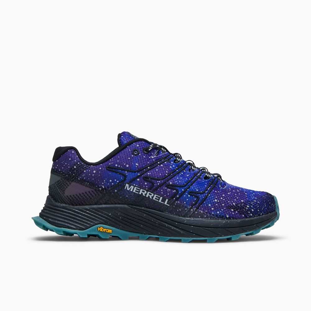 Zapatos Trekking Merrell Moab Flight Night Sky Hombre Azules Oscuro Negros | México-2387924