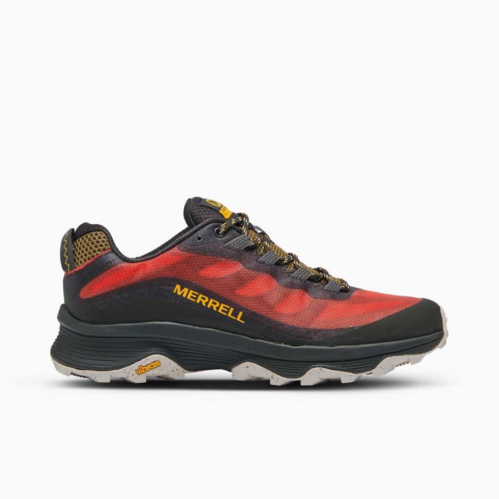 Zapatos Trekking Merrell Moab Speed Anchos Hombre Naranjas | México-0463622