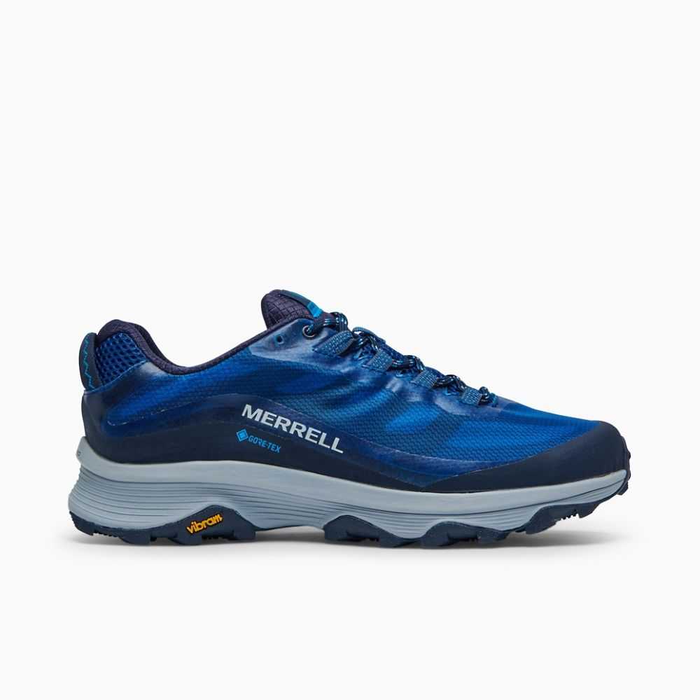 Zapatos Trekking Merrell Moab Speed GORE-TEX® Hombre Azul Marino | México-2693864