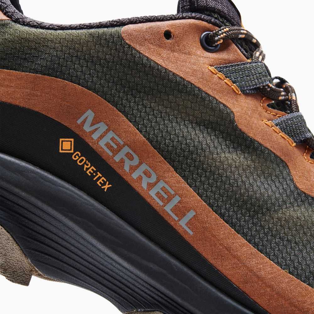 Zapatos Trekking Merrell Moab Speed GORE-TEX® Hombre Verdes Oscuro | México-9486072