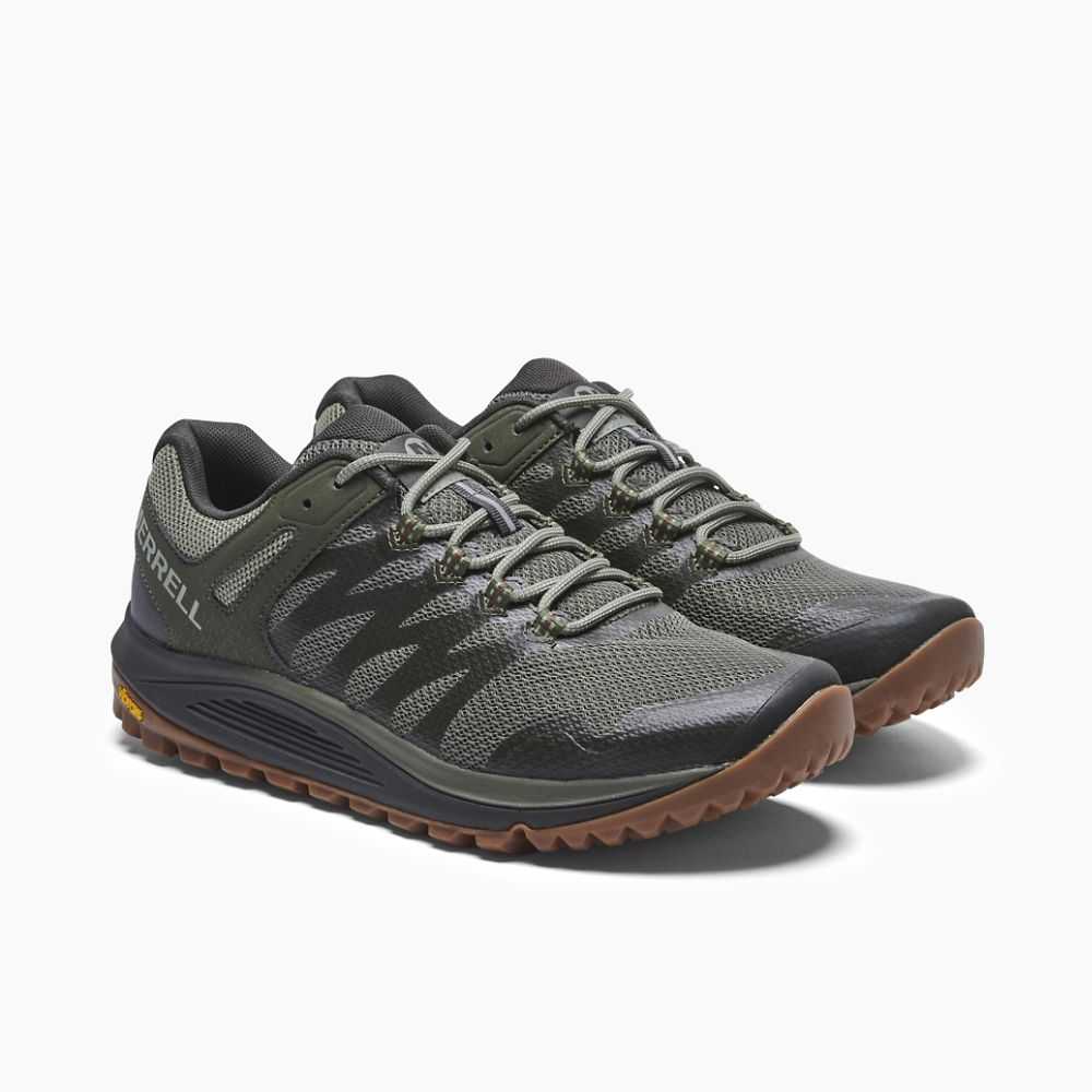 Zapatos Trekking Merrell Nova 2 Anchos Hombre Verde Oliva | México-8904623