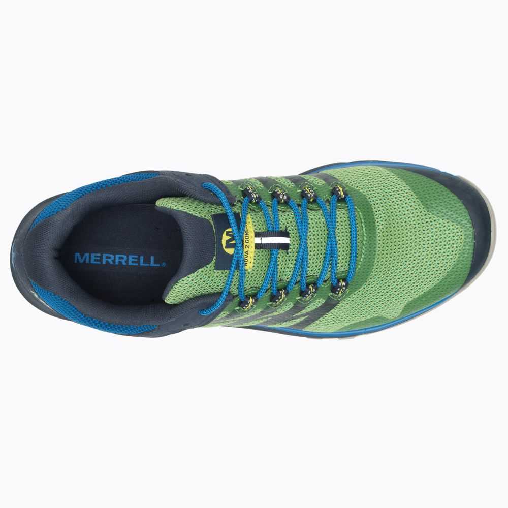 Zapatos Trekking Merrell Nova 2 GORE-TEX® Hombre Verdes | México-8492307