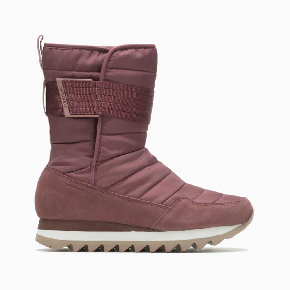 Botas De Invierno Merrell Alpine Altos Correa Mujer Vino | México-7248632