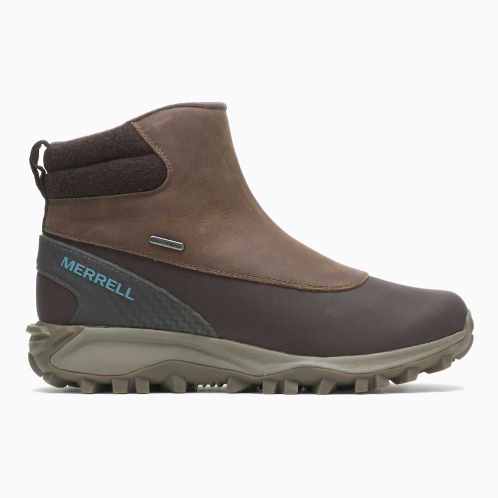 Botas De Invierno Merrell Thermo Kiruna Mid Zip Mujer Marrom | México-6224036